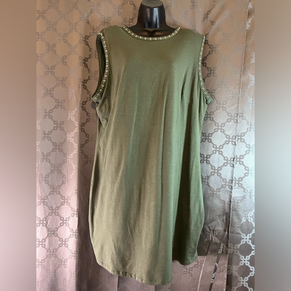 Bar III Women’s 2XL Olive Green Dress